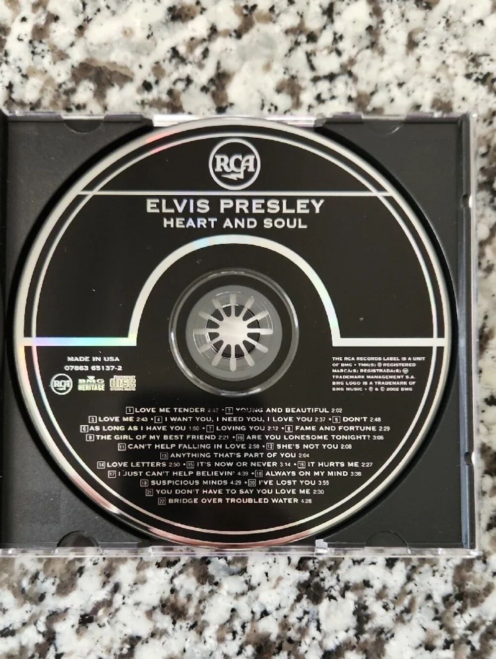 Elvis Presley Heart & Soul CD 2003 Release 22 Track Compilation